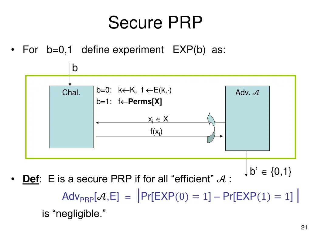 secure prp