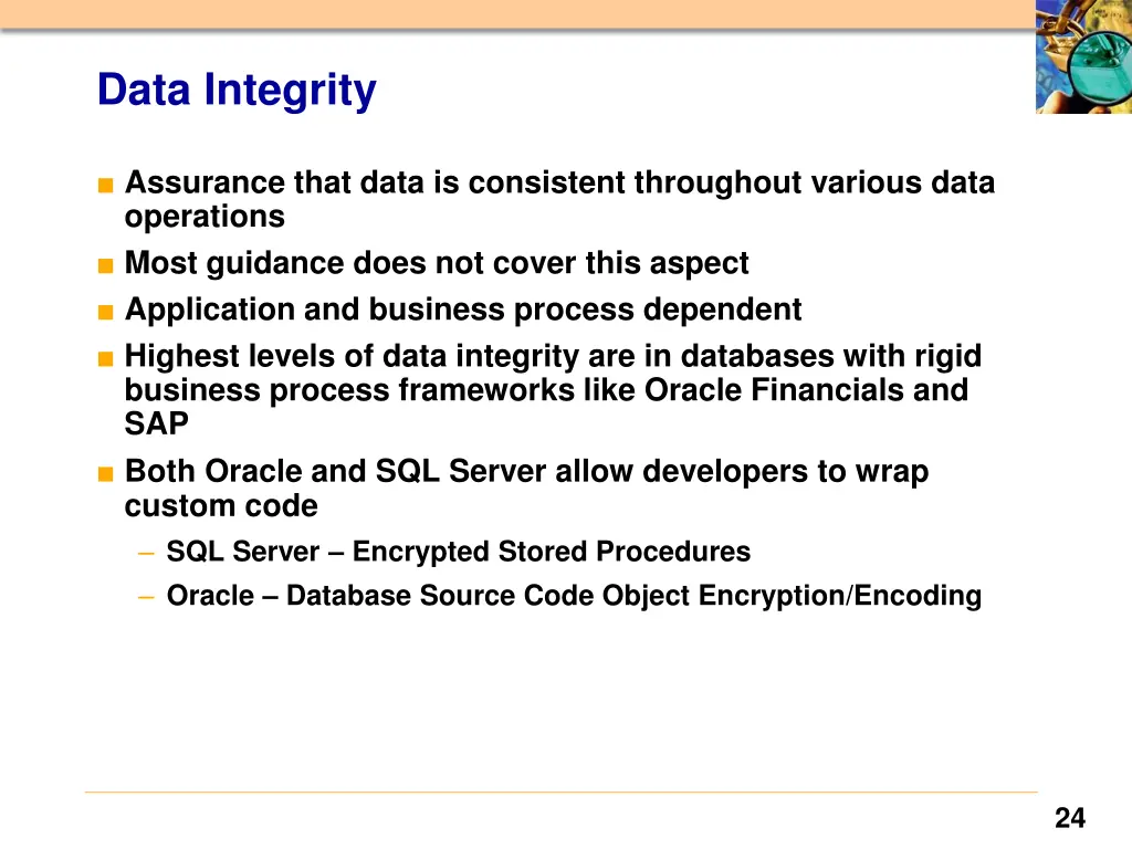 data integrity