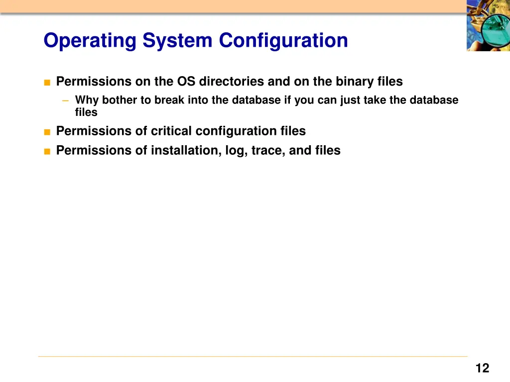 operating system configuration