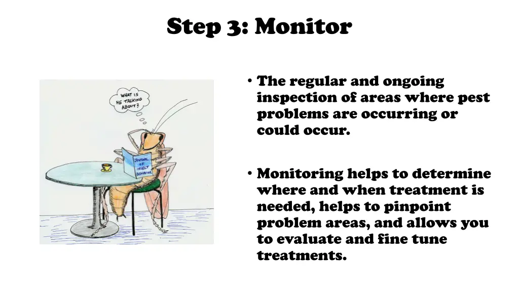 step 3 monitor