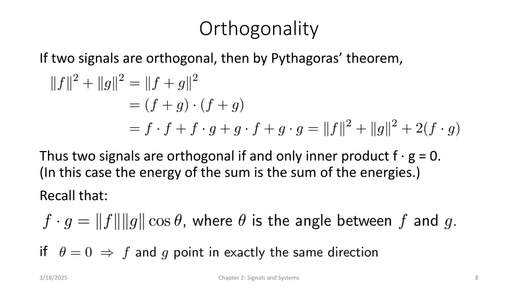 orthogonality
