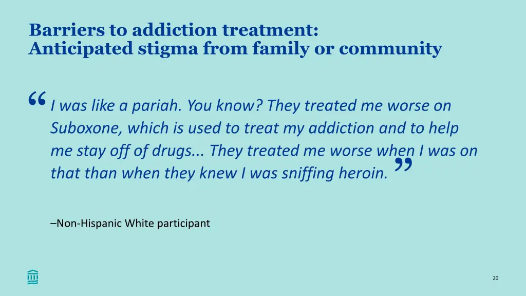 barriers to addiction treatment anticipated