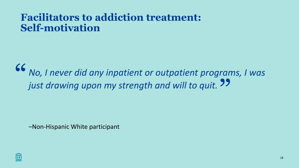 facilitators to addiction treatment self