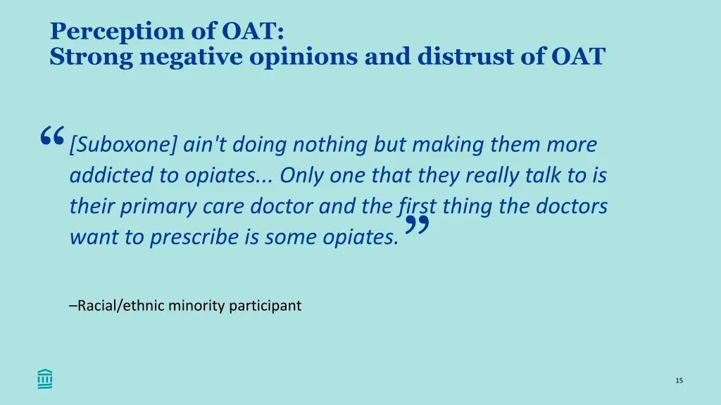 perception of oat strong negative opinions