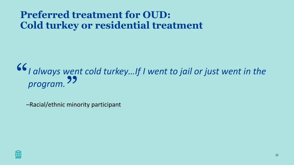 preferred treatment for oud cold turkey