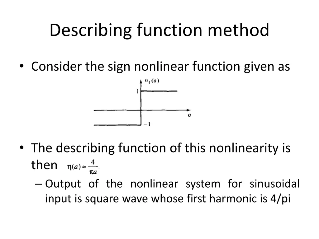 describing function method