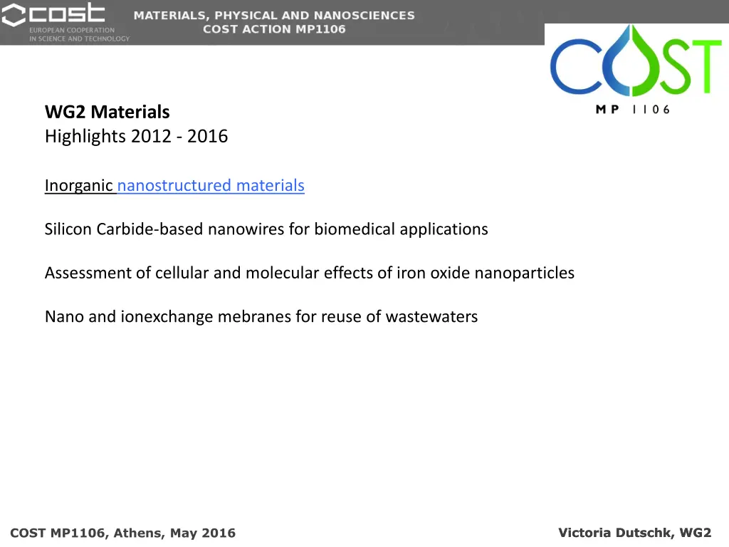 wg2 materials highlights 2012 2016 5