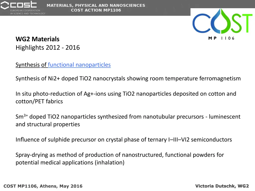 wg2 materials highlights 2012 2016 7