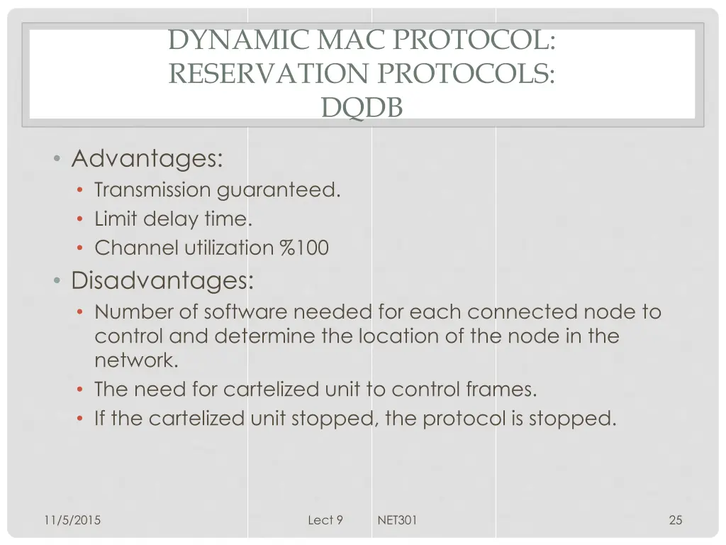 dynamic mac protocol reservation protocols dqdb 3