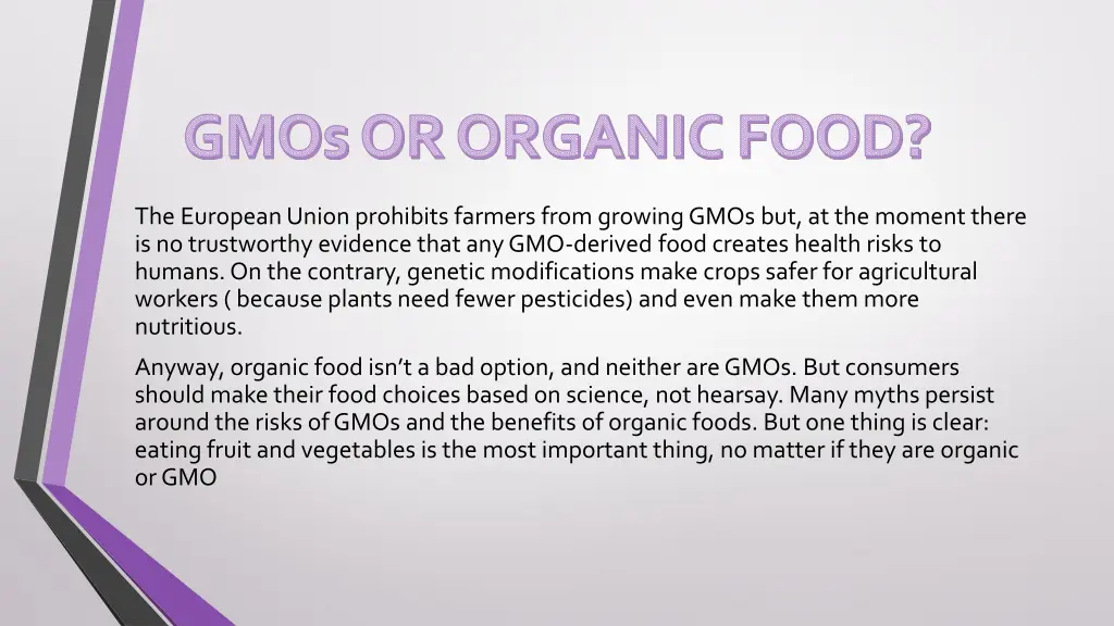 gmosor organic food