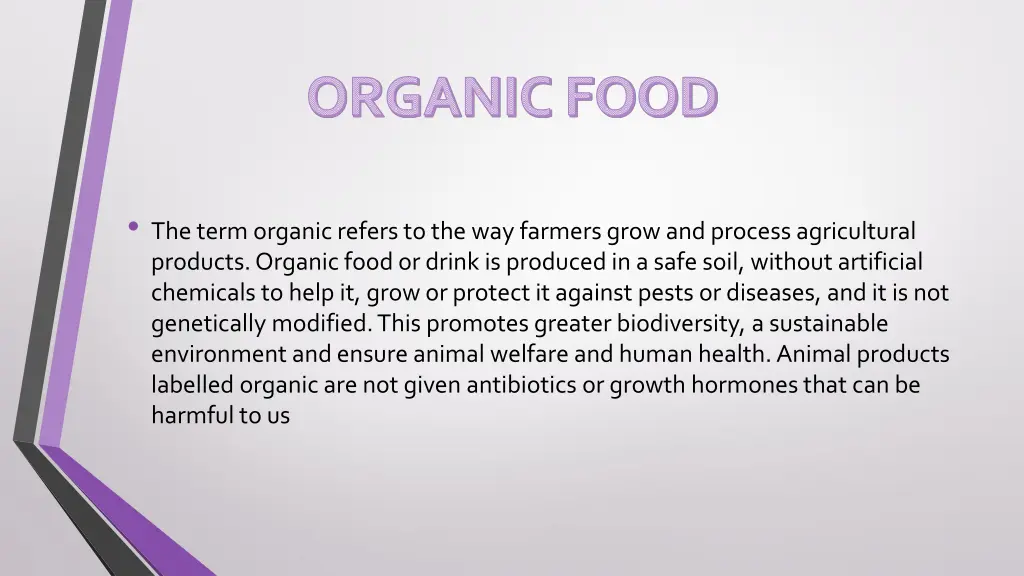 organic food
