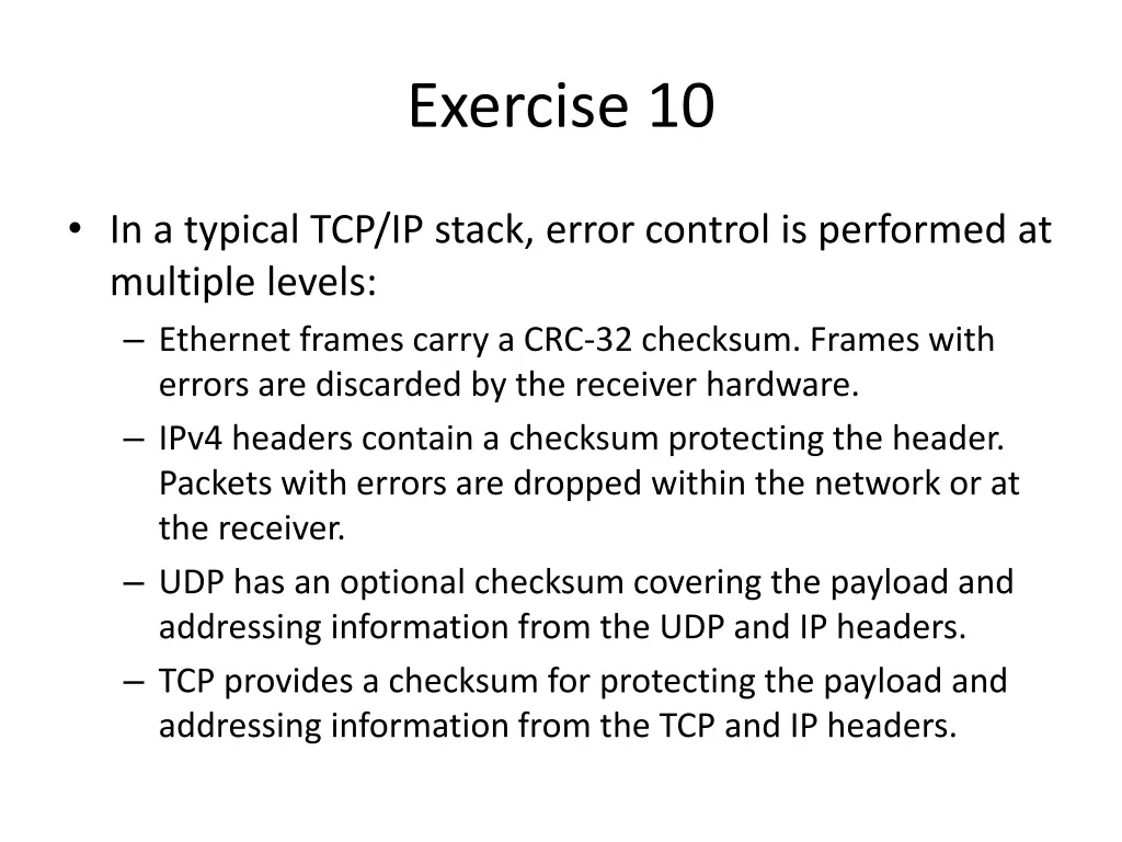 exercise 10 1