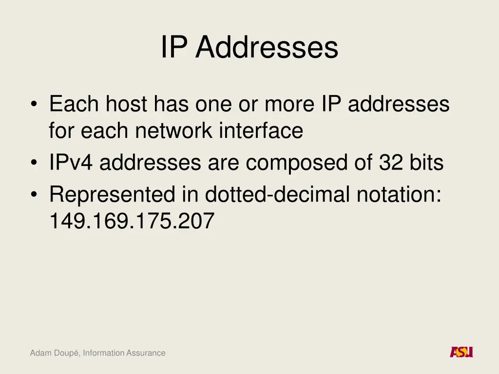 ip addresses