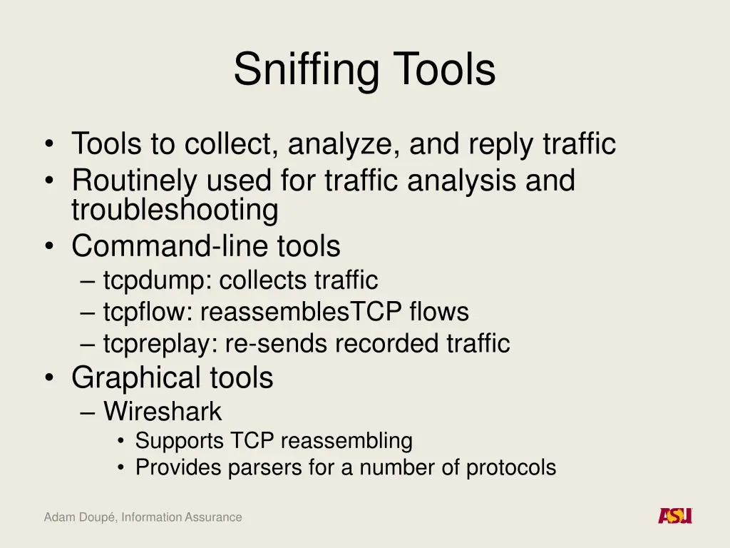 sniffing tools