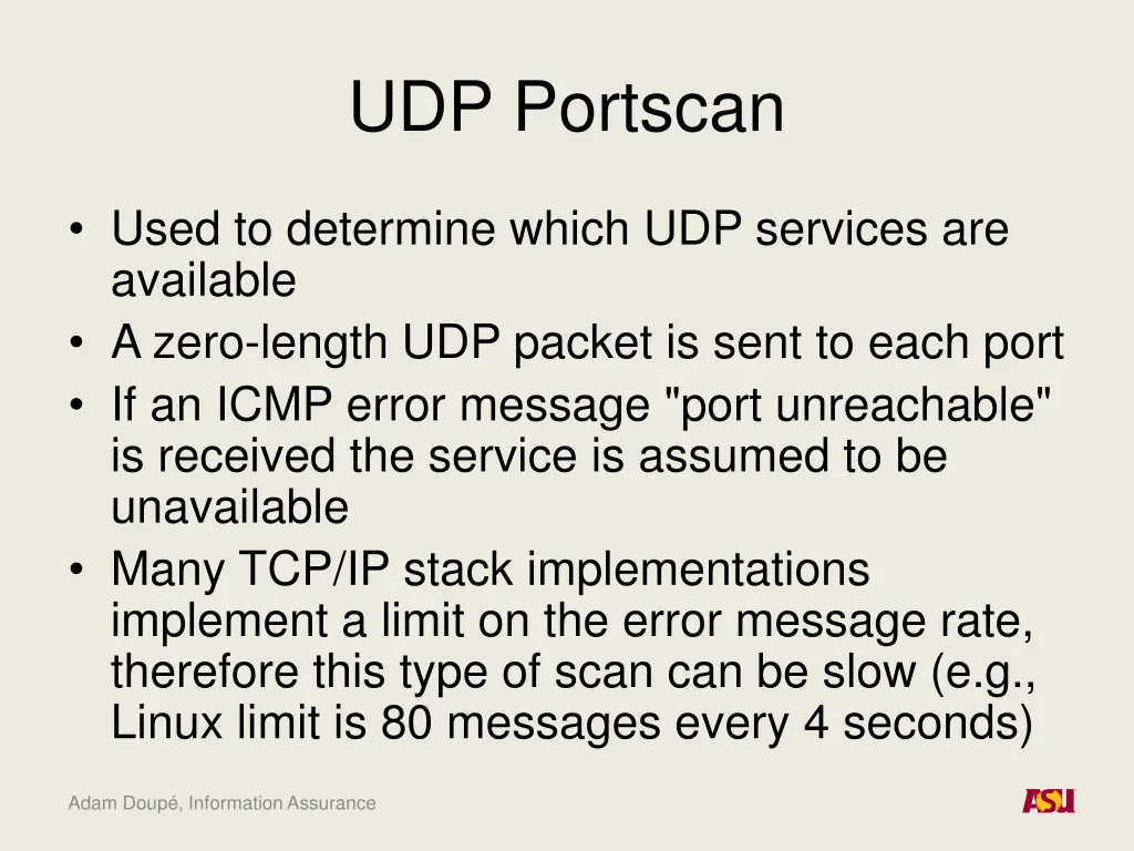 udp portscan