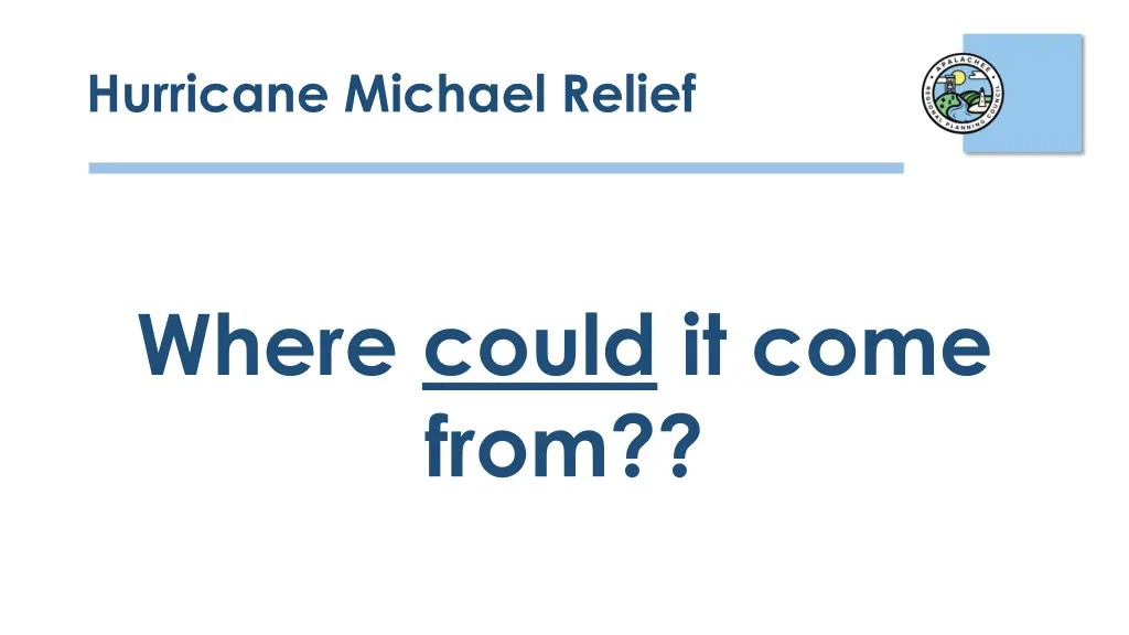 hurricane michael relief