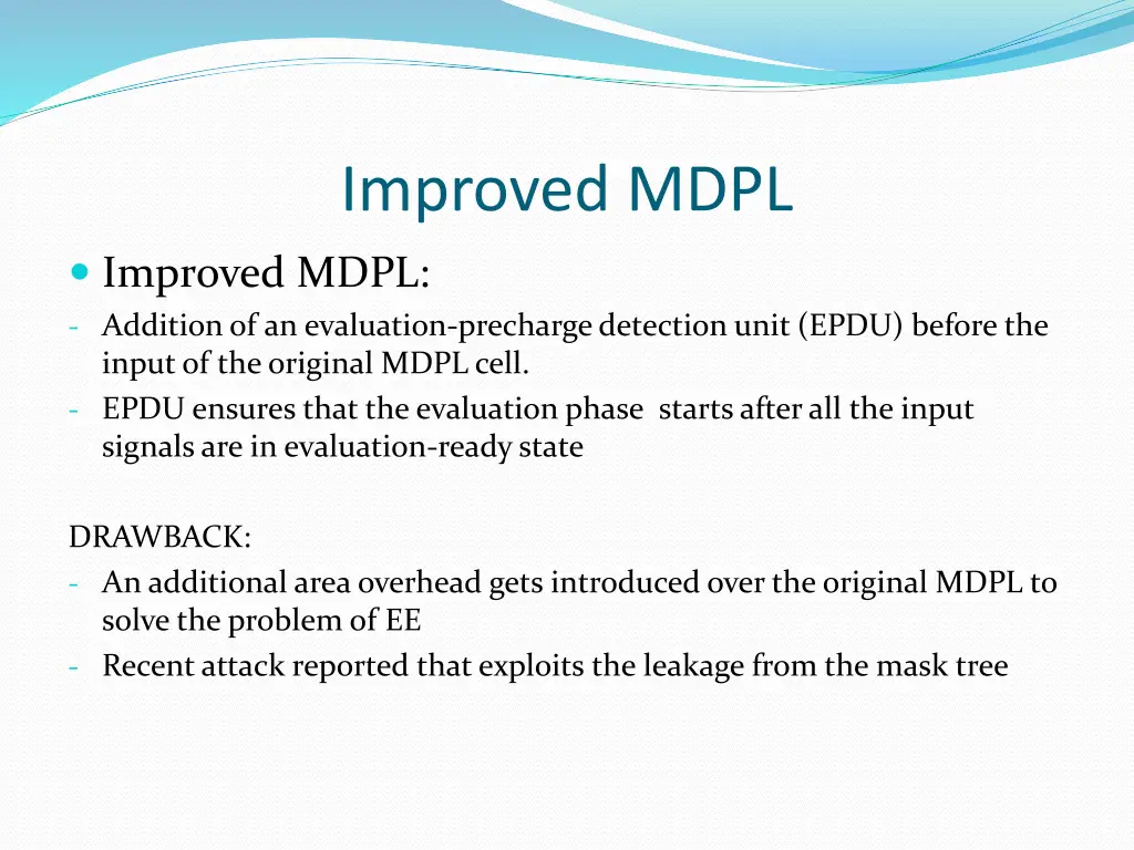 improved mdpl