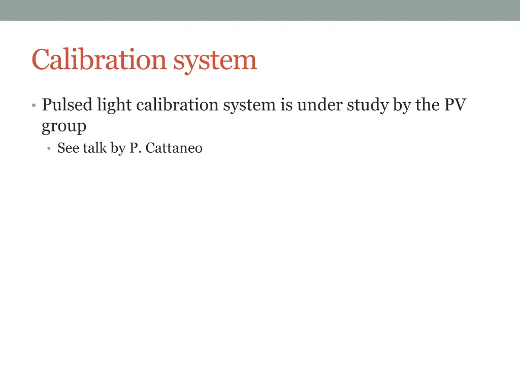 calibration system