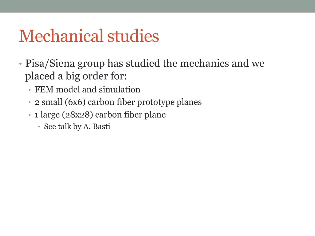 mechanical studies