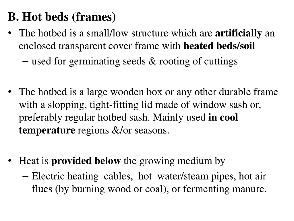 b hot beds frames the hotbed is a small