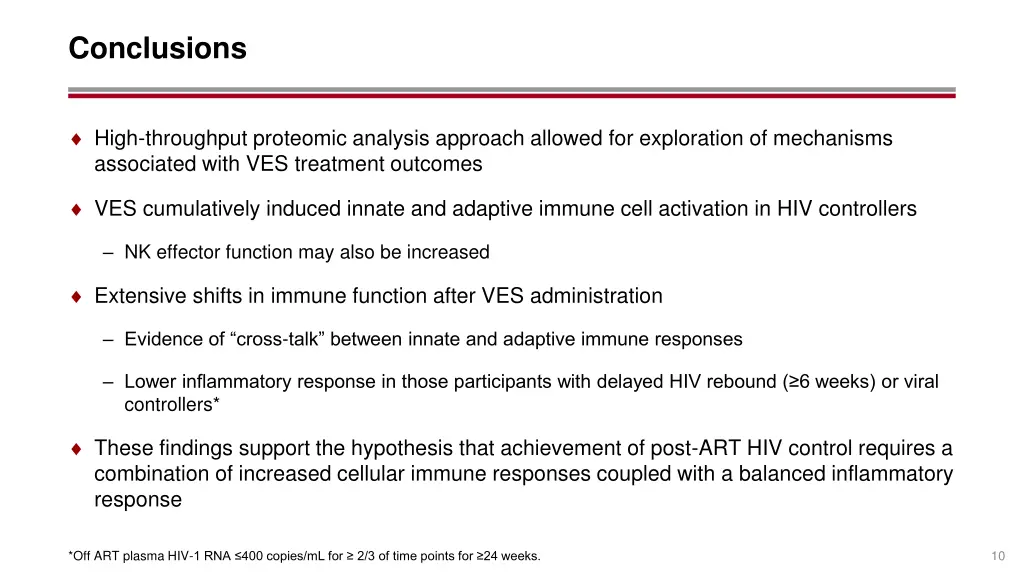 conclusions
