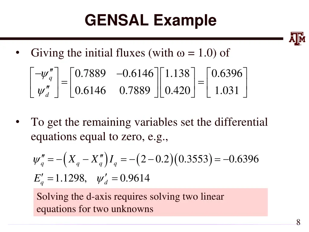 gensal example 2