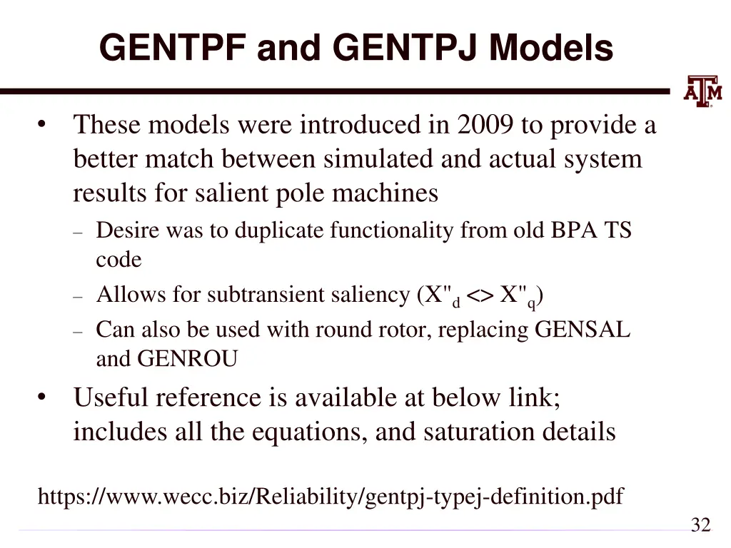 gentpf and gentpj models