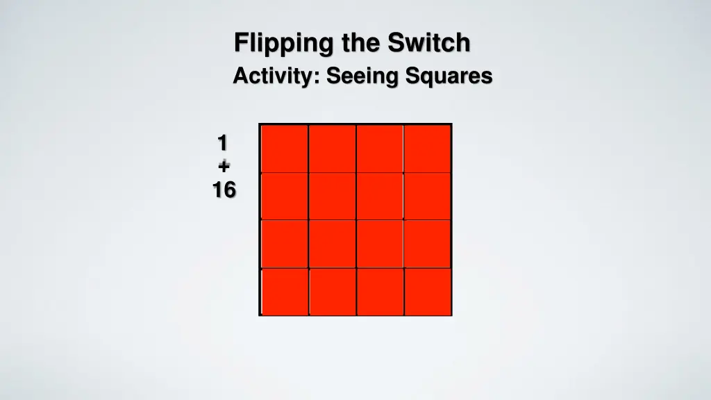 flipping the switch activity seeing squares 2