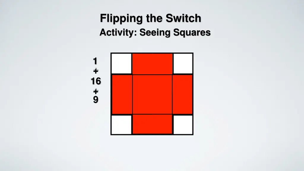 flipping the switch activity seeing squares 4