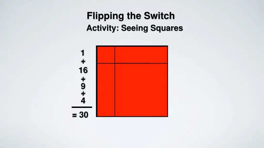 flipping the switch activity seeing squares 5