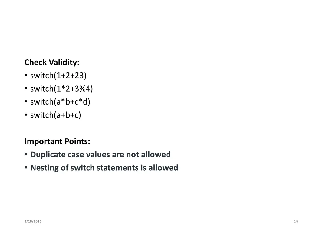 check validity switch 1 2 23 switch