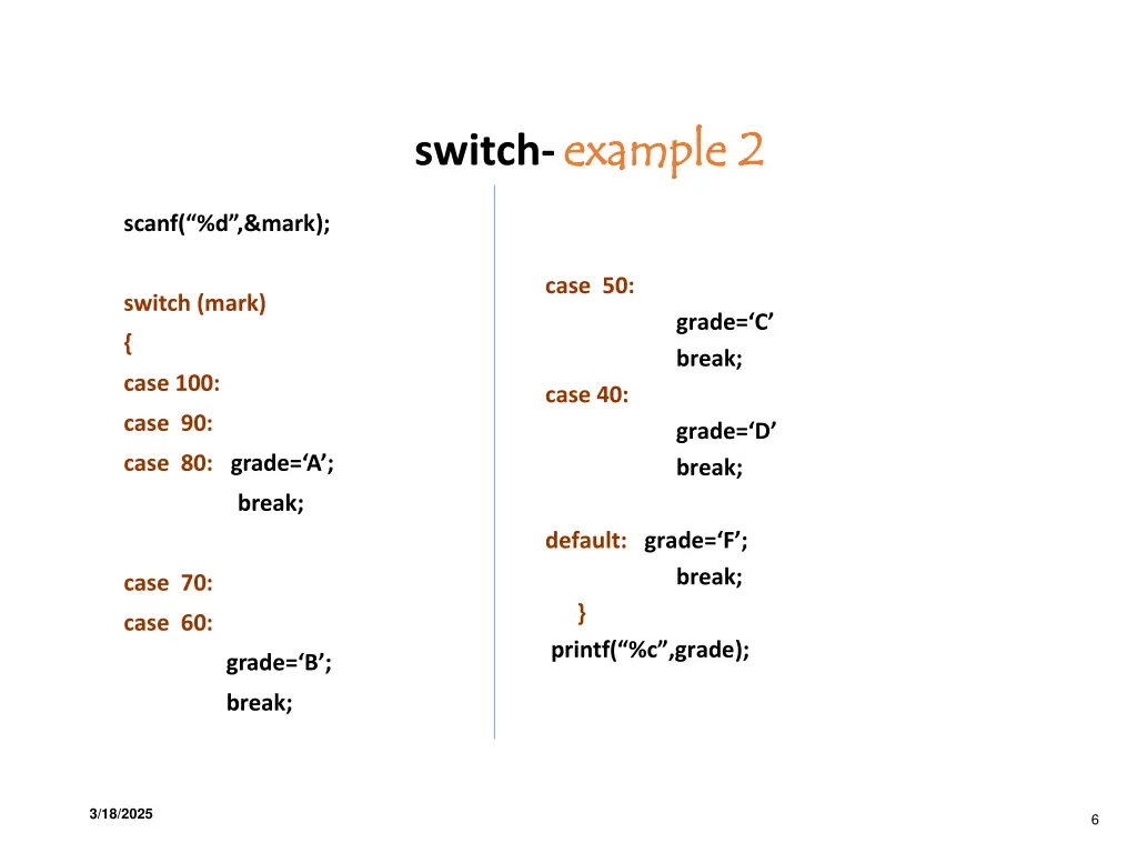 switch example 2 example 2
