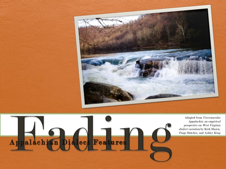 appalachian dialect features appalachian dialect