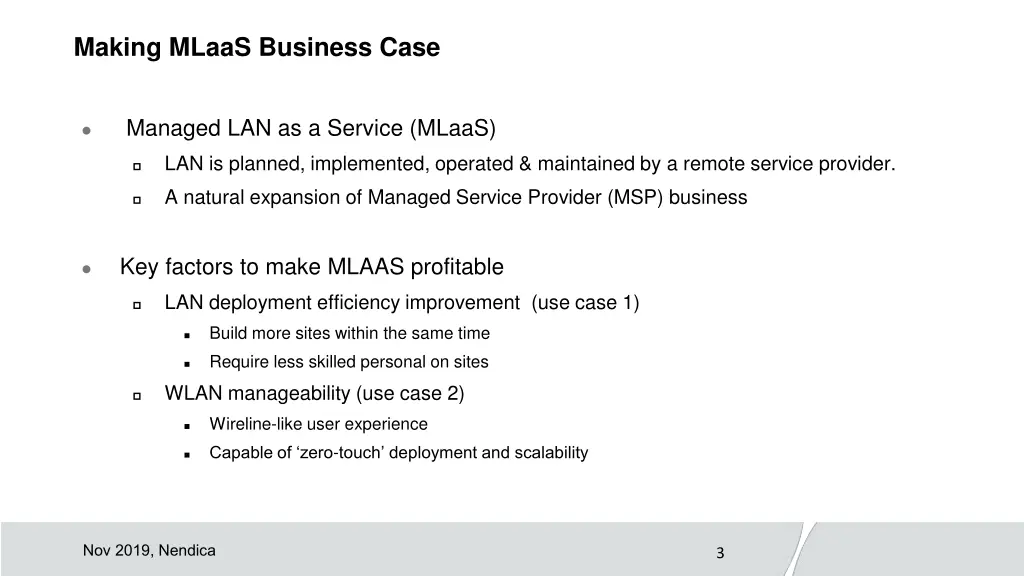 making mlaas business case
