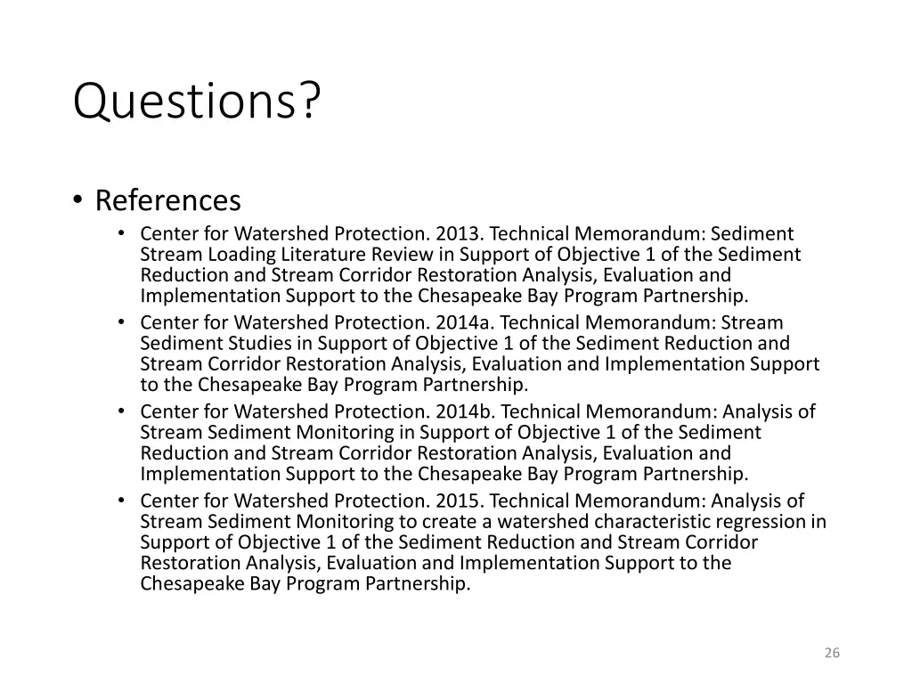 questions