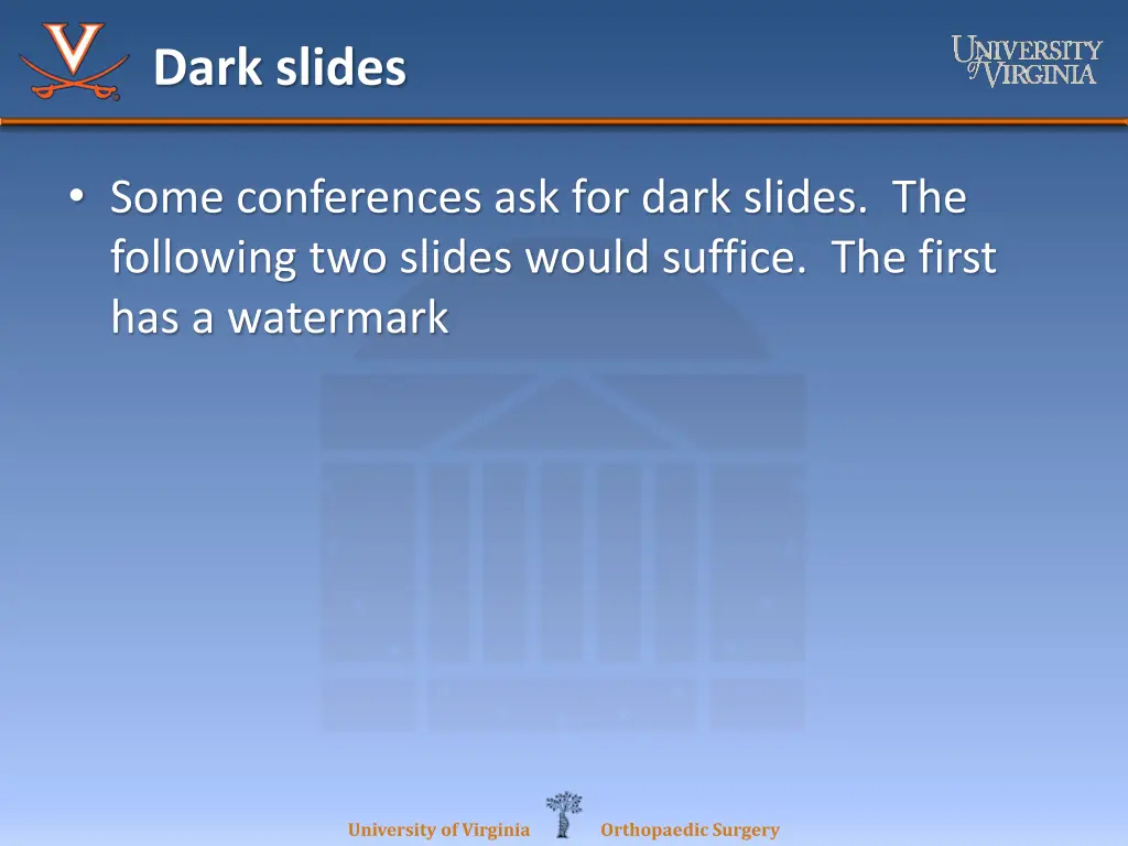 dark slides