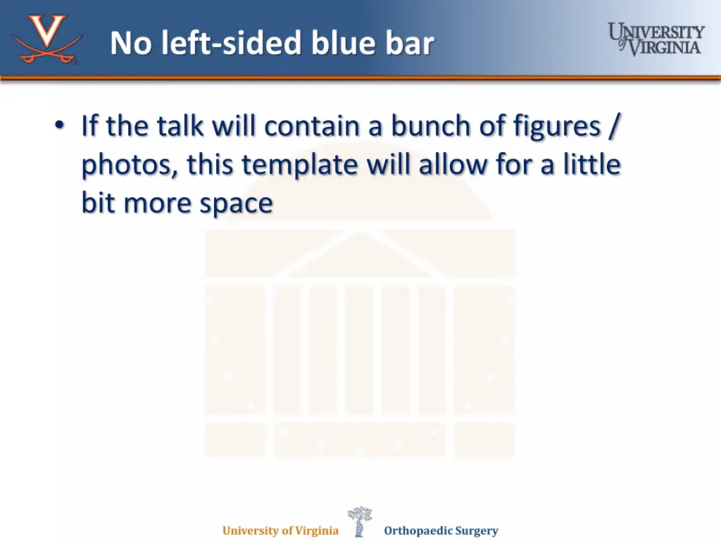 no left sided blue bar
