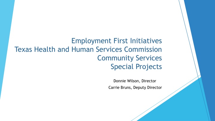 employment first initiatives