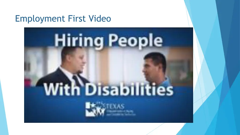 employment first video