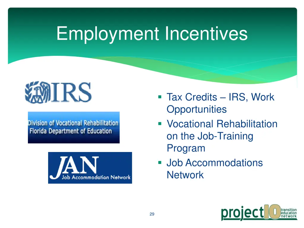 employment incentives