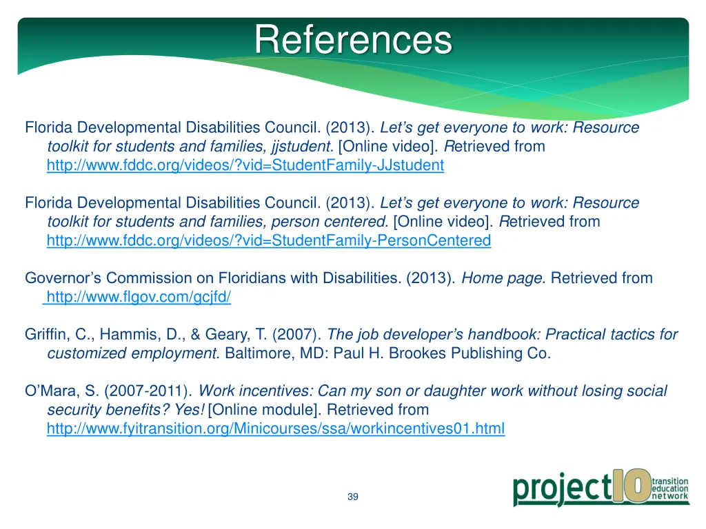 references 1