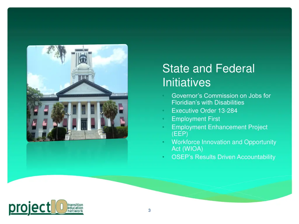state and federal initiatives