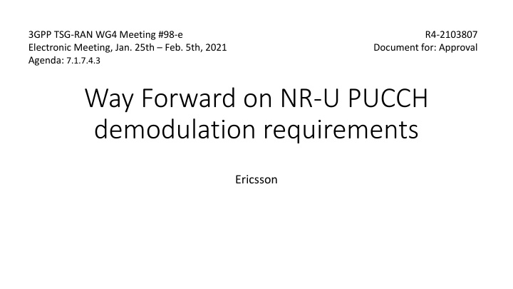 3gpp tsg ran wg4 meeting 98 e electronic meeting