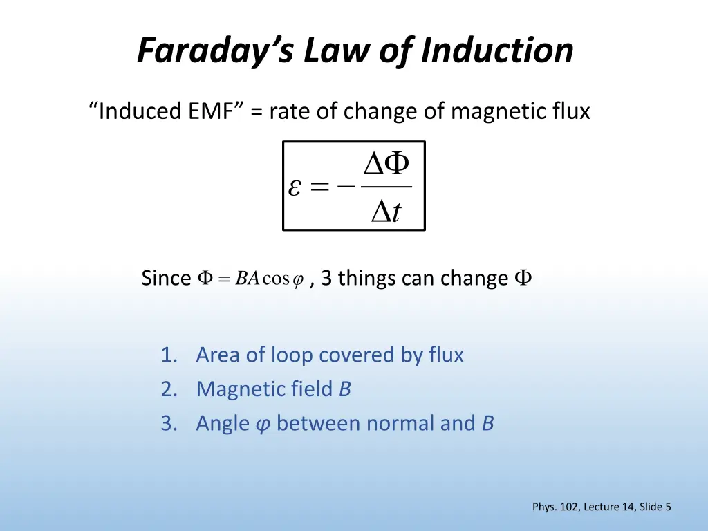 faraday s law of induction 1