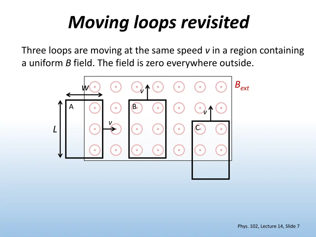 moving loops revisited