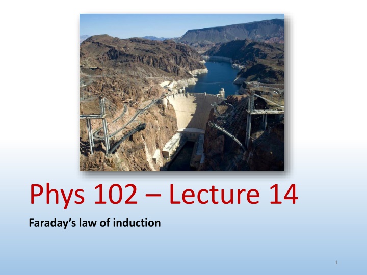 phys 102 lecture 14 faraday s law of induction