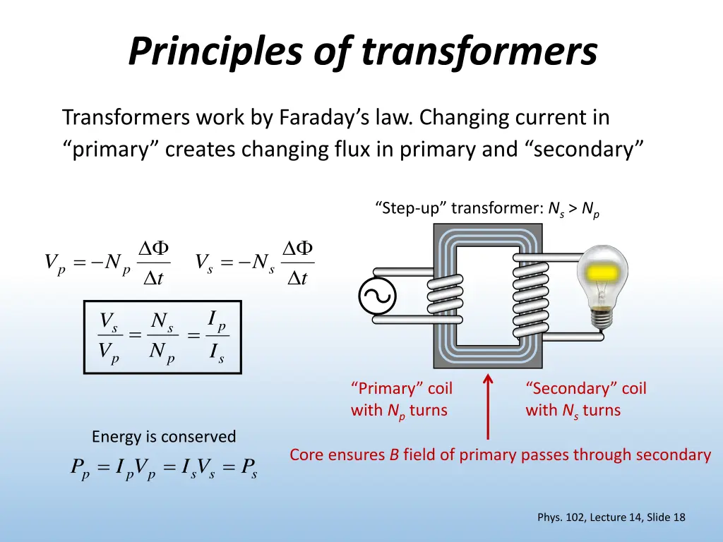 principles of transformers