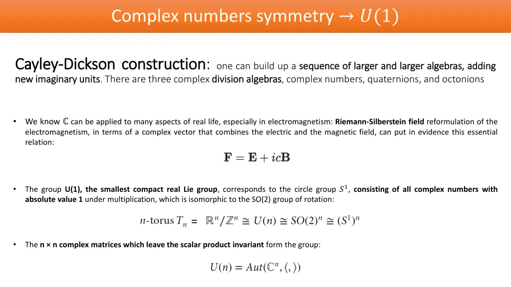 complex numbers symmetry 1