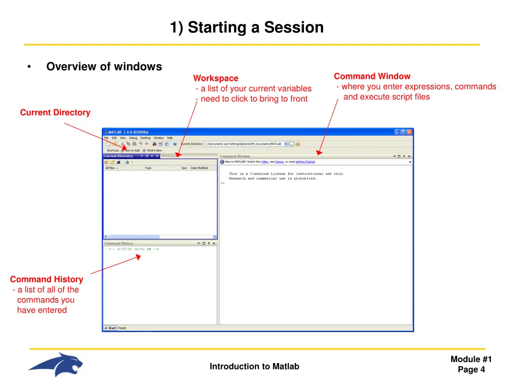 1 starting a session 1