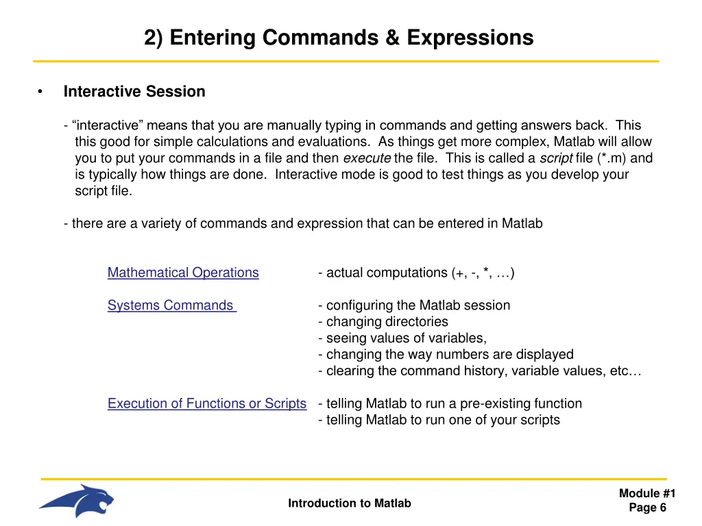 2 entering commands expressions 1